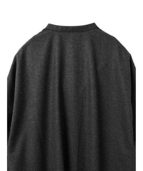 mizuiro ind / ミズイロインド ドレス | mizuiro ind ウールブレンドスタンドカラーシャツワンピース | 詳細18