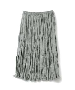 mizuiro ind / ミズイロインド ミニ・ひざ丈スカート | mizuiro ind ウールブレンドティアードワッシャースカート