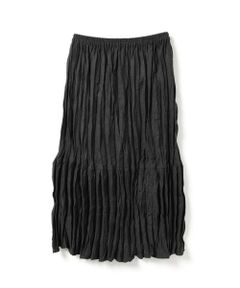 mizuiro ind / ミズイロインド ミニ・ひざ丈スカート | mizuiro ind ウールブレンドティアードワッシャースカート