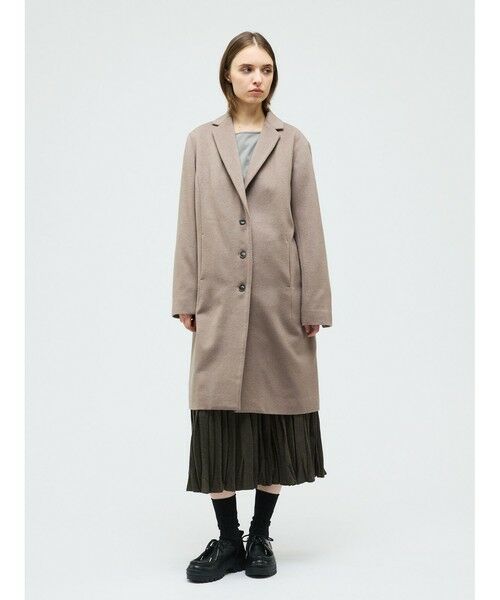 mizuiro ind / ミズイロインド ミニ・ひざ丈スカート | mizuiro ind ウールブレンドティアードワッシャースカート | 詳細11