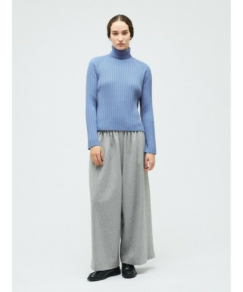 mizuiro ind / ミズイロインド その他パンツ | mizuiro ind ウールブレンドワイドイージーパンツ（ライトグレー(color90)）