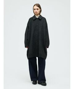 mizuiro ind ウールブレンドワイドコート