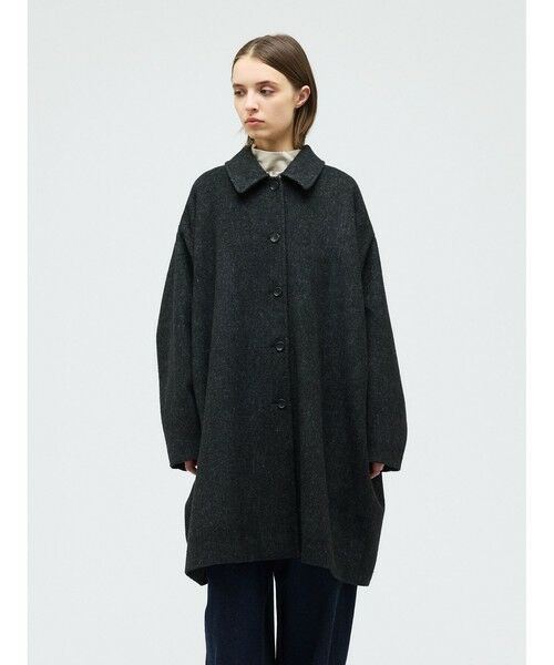 mizuiro ind / ミズイロインド その他アウター | mizuiro ind ウールブレンドワイドコート | 詳細7