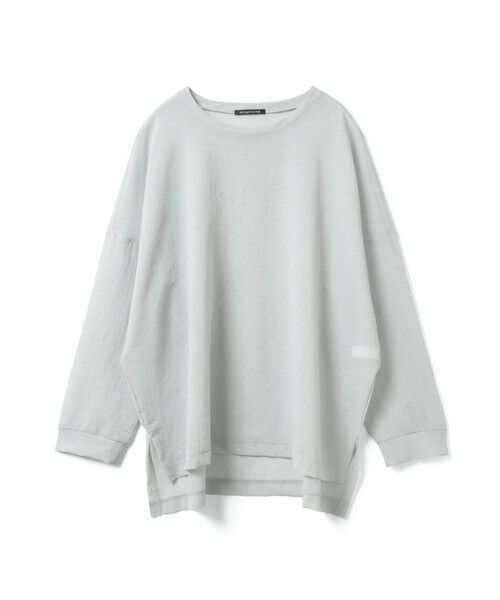 mizuiro ind / ミズイロインド カットソー | mizuiro ind ワッシャーボイルワイドプルオーバー（ライトグレー(color90)）