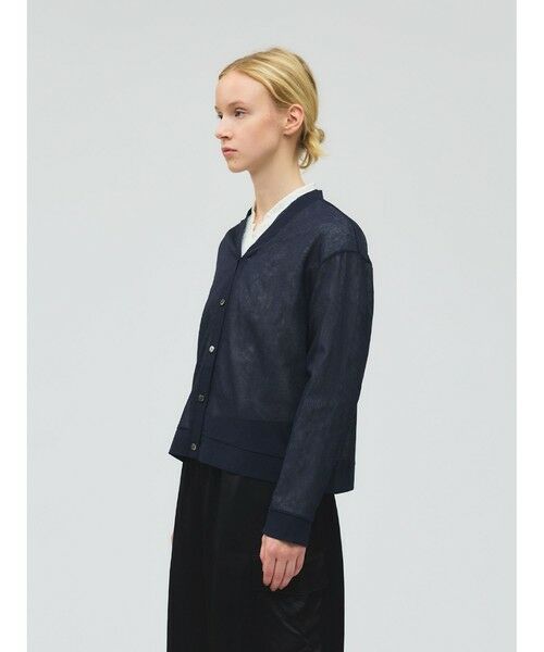 mizuiro ind / ミズイロインド カーディガン・ボレロ | mizuiro ind ワッシャーボイルVネックカーディガン | 詳細3