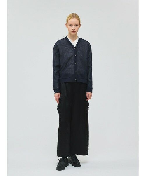 mizuiro ind / ミズイロインド カーディガン・ボレロ | mizuiro ind ワッシャーボイルVネックカーディガン | 詳細6