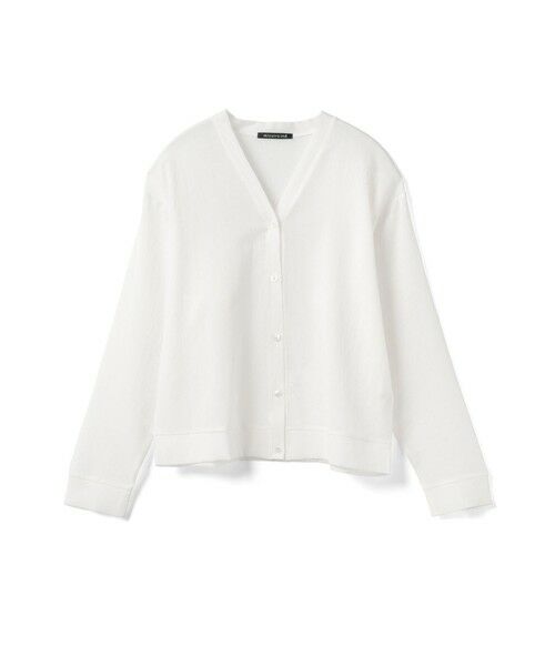 mizuiro ind / ミズイロインド カーディガン・ボレロ | mizuiro ind ワッシャーボイルVネックカーディガン（オフホワイト(color11)）