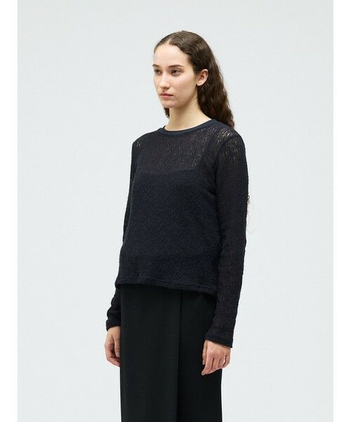 mizuiro ind / ミズイロインド カットソー | mizuiro ind レースクルーネックTシャツ | 詳細3