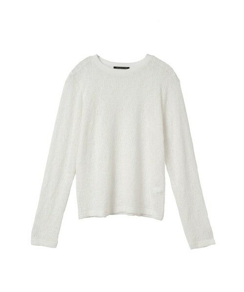 mizuiro ind / ミズイロインド カットソー | mizuiro ind レースクルーネックTシャツ | 詳細12