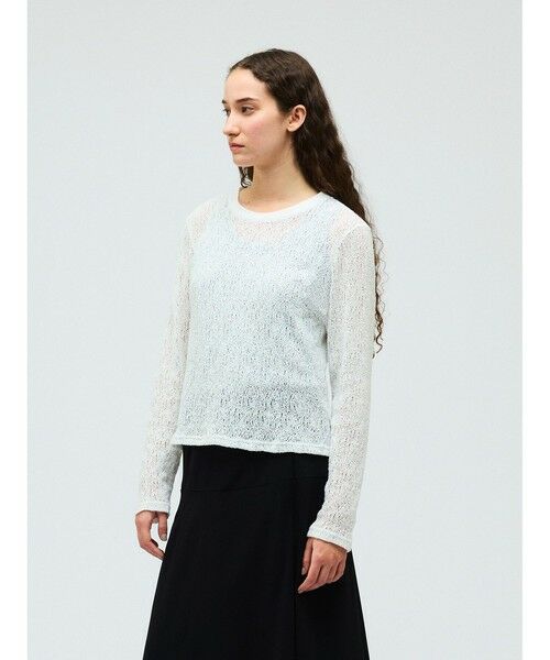 mizuiro ind / ミズイロインド カットソー | mizuiro ind レースクルーネックTシャツ | 詳細14