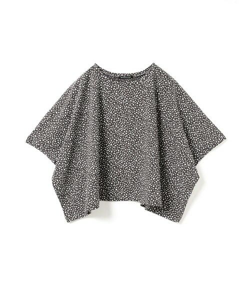 mizuiro ind / ミズイロインド カットソー | mizuiro ind プリントワイドプルオーバー（グレー(color91)）