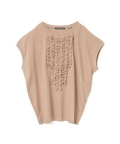 mizuiro ind / ミズイロインド カットソー | mizuiro ind フレンチスリーブフリルプルオーバー