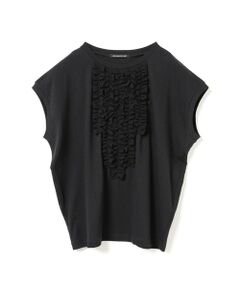 mizuiro ind / ミズイロインド カットソー | mizuiro ind フレンチスリーブフリルプルオーバー