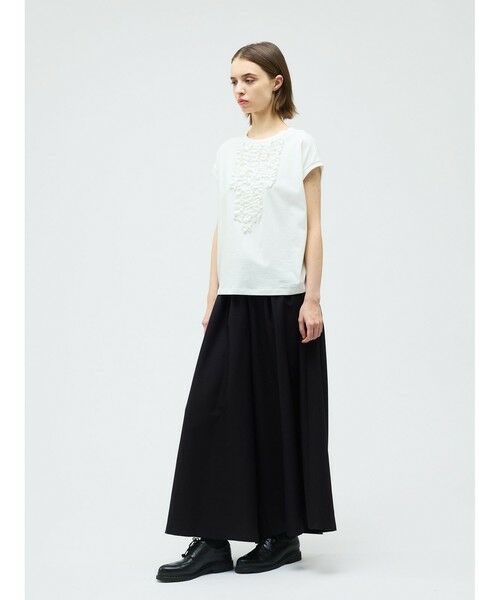 mizuiro ind / ミズイロインド カットソー | mizuiro ind フレンチスリーブフリルプルオーバー | 詳細13