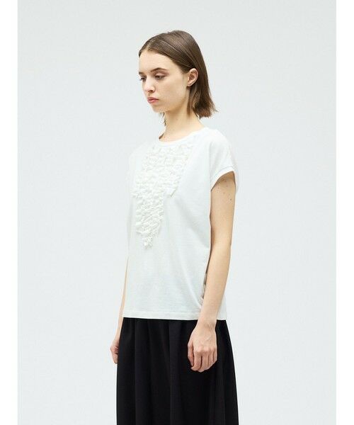 mizuiro ind / ミズイロインド カットソー | mizuiro ind フレンチスリーブフリルプルオーバー | 詳細9