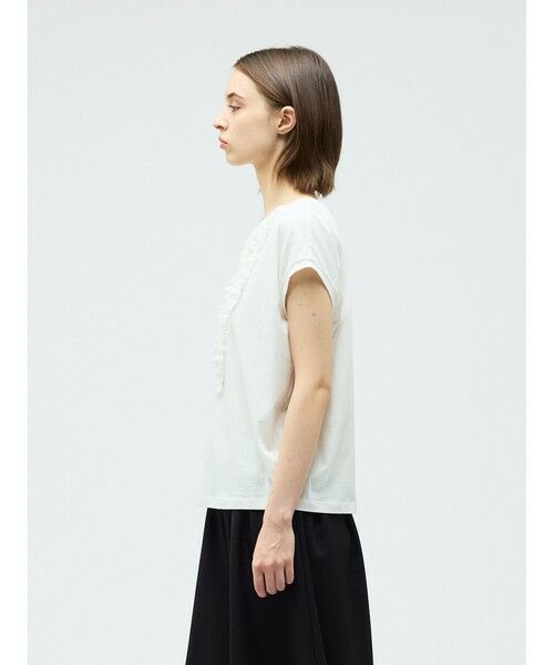 mizuiro ind / ミズイロインド カットソー | mizuiro ind フレンチスリーブフリルプルオーバー | 詳細10