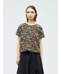 mizuiro ind / ミズイロインド カットソー | mizuiro ind フラワープリントTシャツ