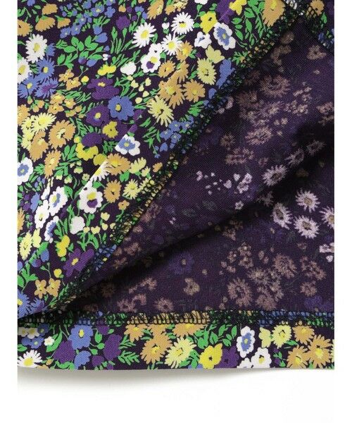 mizuiro ind / ミズイロインド カーディガン・ボレロ | mizuiro ind フラワープリントラウンドカラーカーディガン | 詳細5