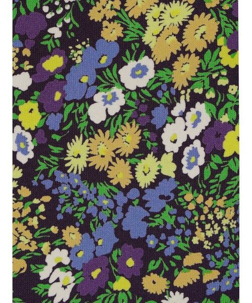 mizuiro ind / ミズイロインド カーディガン・ボレロ | mizuiro ind フラワープリントラウンドカラーカーディガン | 詳細1