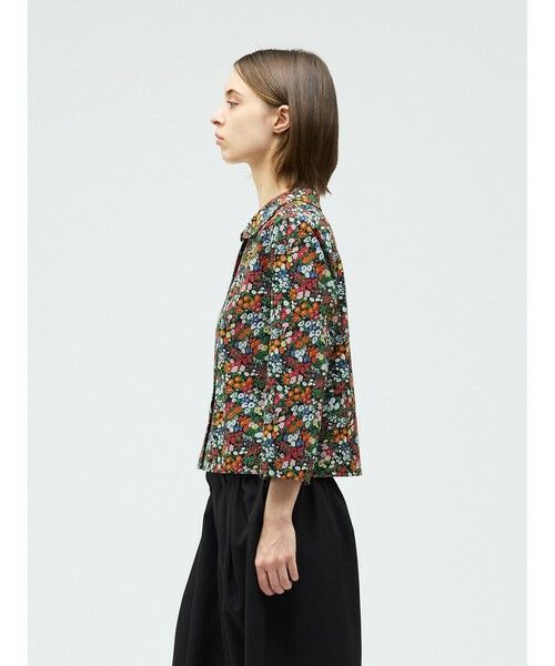 mizuiro ind / ミズイロインド カーディガン・ボレロ | mizuiro ind フラワープリントラウンドカラーカーディガン | 詳細11