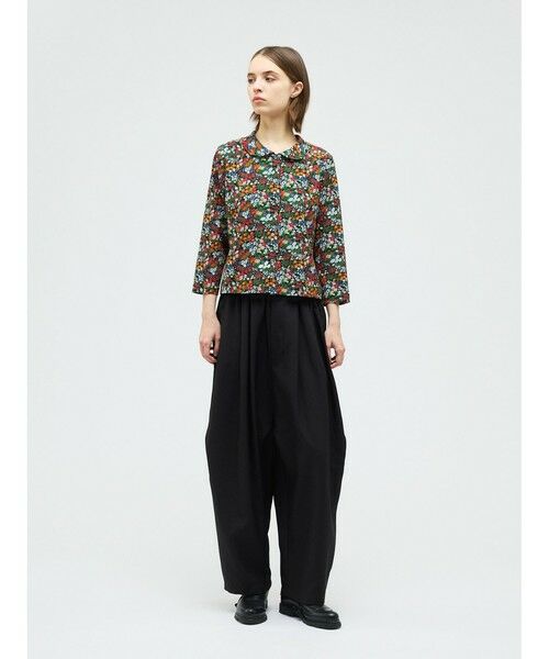 mizuiro ind / ミズイロインド カーディガン・ボレロ | mizuiro ind フラワープリントラウンドカラーカーディガン | 詳細13