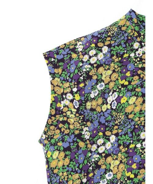 mizuiro ind / ミズイロインド カットソー | mizuiro ind フラワープリントフレンチスリーブプルオーバー | 詳細3