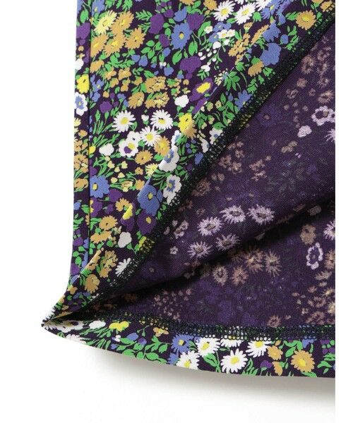 mizuiro ind / ミズイロインド カットソー | mizuiro ind フラワープリントフレンチスリーブプルオーバー | 詳細4