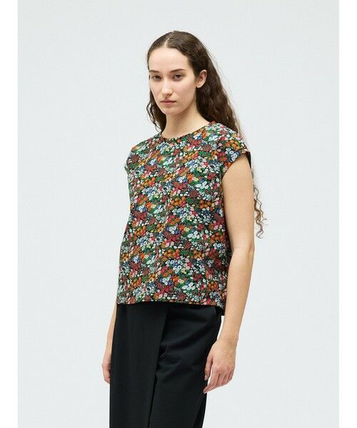 mizuiro ind / ミズイロインド カットソー | mizuiro ind フラワープリントフレンチスリーブプルオーバー | 詳細9