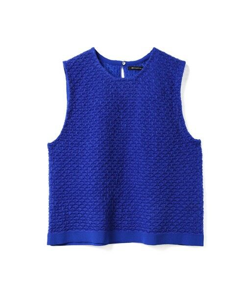 mizuiro ind / ミズイロインド ベスト | mizuiro ind パターンシアーベスト（ブルー(color31)）