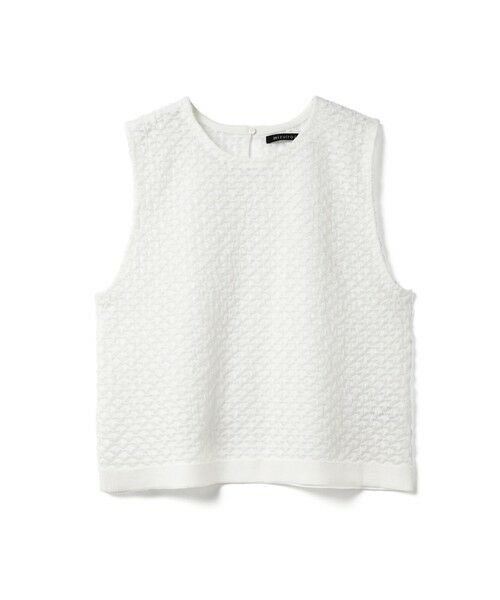 mizuiro ind / ミズイロインド ベスト | mizuiro ind パターンシアーベスト（オフホワイト(color11)）