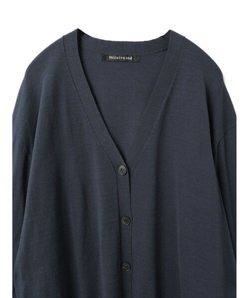 mizuiro ind / ミズイロインド カーディガン・ボレロ | mizuiro ind Vネックワイドカーディガン | 詳細2