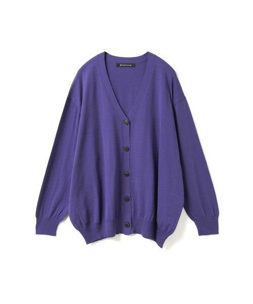 mizuiro ind / ミズイロインド カーディガン・ボレロ | mizuiro ind Vネックワイドカーディガン（パープル(color32)）