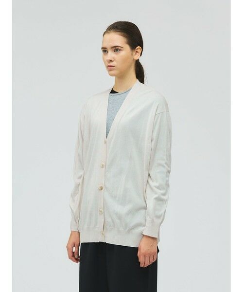 mizuiro ind / ミズイロインド カーディガン・ボレロ | mizuiro ind Vネックワイドカーディガン | 詳細10