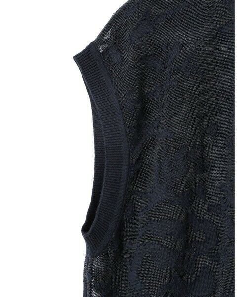 mizuiro ind / ミズイロインド ベスト | mizuiro ind メッシュ刺繍ショートベスト | 詳細3
