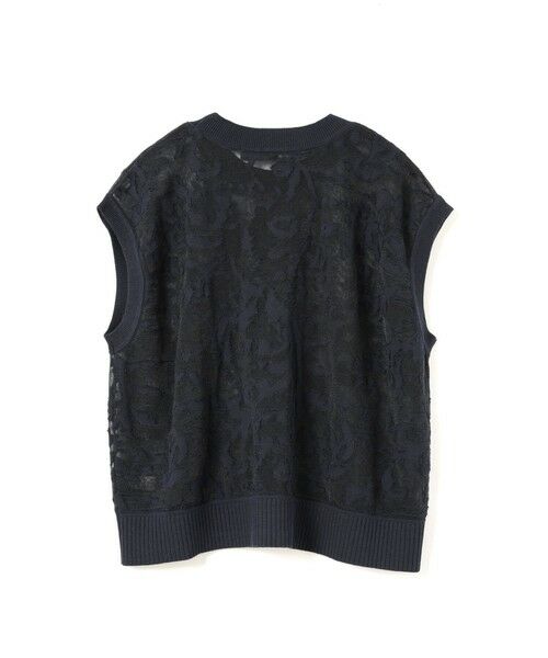 mizuiro ind / ミズイロインド ベスト | mizuiro ind メッシュ刺繍ショートベスト | 詳細4