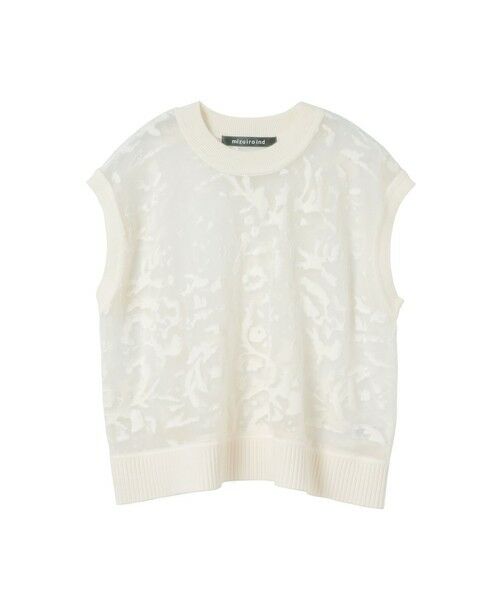 mizuiro ind / ミズイロインド ベスト | mizuiro ind メッシュ刺繍ショートベスト | 詳細7