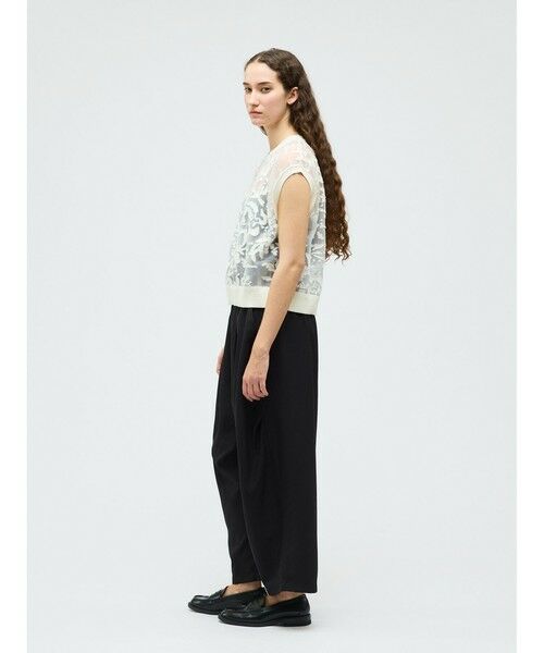 mizuiro ind / ミズイロインド ベスト | mizuiro ind メッシュ刺繍ショートベスト | 詳細14