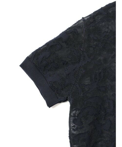 mizuiro ind / ミズイロインド カットソー | mizuiro ind メッシュ刺繍ポロプルオーバー | 詳細3