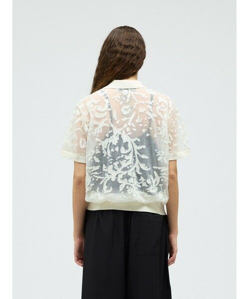 mizuiro ind / ミズイロインド カットソー | mizuiro ind メッシュ刺繍ポロプルオーバー | 詳細11