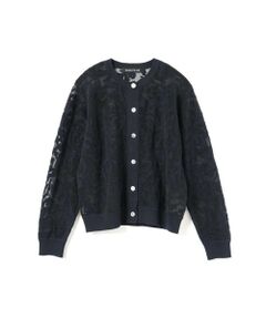 mizuiro ind / ミズイロインド カーディガン・ボレロ | mizuiro ind メッシュ刺繍クルーカーディガン