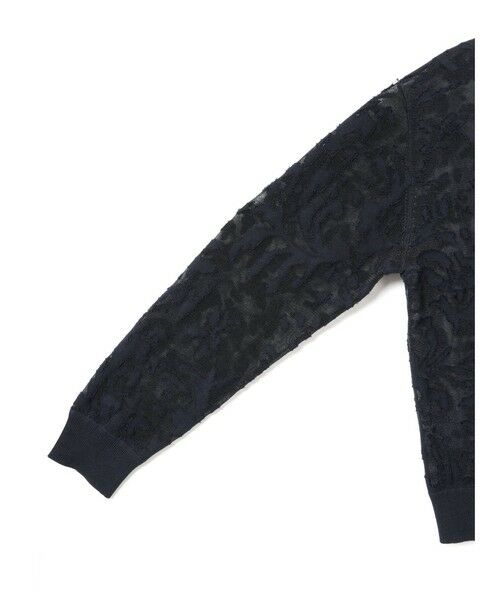 mizuiro ind / ミズイロインド カーディガン・ボレロ | mizuiro ind メッシュ刺繍クルーカーディガン | 詳細3