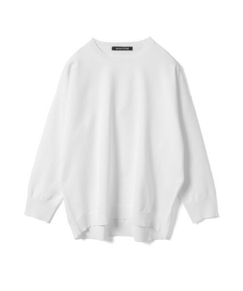 mizuiro ind / ミズイロインド ニット・セーター | mizuiro ind クルーネックワイドプルオーバー（オフホワイト(color11)）