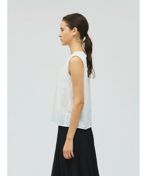 mizuiro ind / ミズイロインド シャツ・ブラウス | mizuiro ind ピンタック＆レースノースリーブプルオーバー | 詳細4