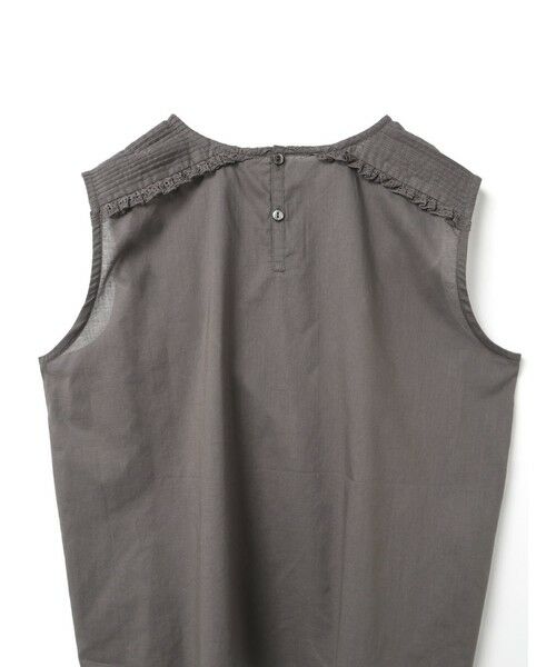 mizuiro ind / ミズイロインド シャツ・ブラウス | mizuiro ind ピンタック＆レースノースリーブプルオーバー | 詳細15