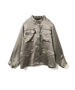 mizuiro ind / ミズイロインド シャツ・ブラウス | mizuiro ind サテンワークシャツ