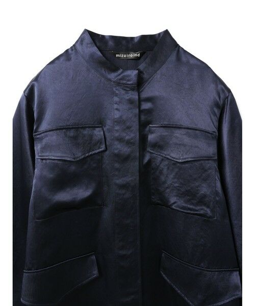 mizuiro ind / ミズイロインド シャツ・ブラウス | mizuiro ind サテンワークシャツ | 詳細11