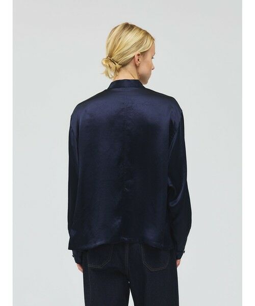 mizuiro ind / ミズイロインド シャツ・ブラウス | mizuiro ind サテンワークシャツ | 詳細5