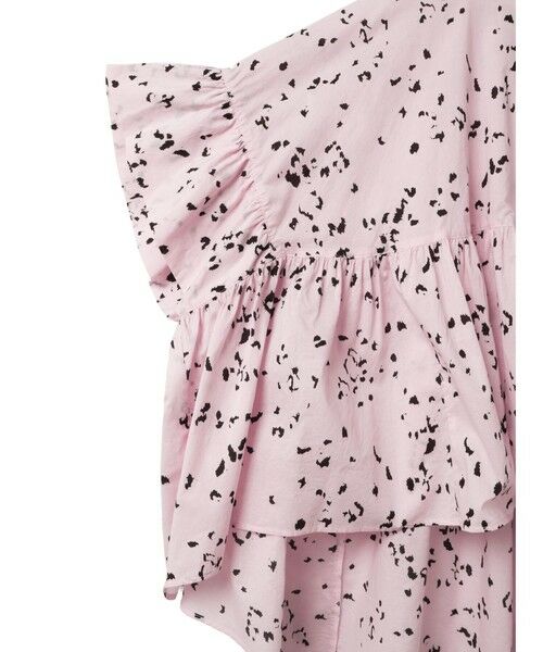 mizuiro ind / ミズイロインド シャツ・ブラウス | mizuiro ind プリントワイドギャザープルオーバー | 詳細4