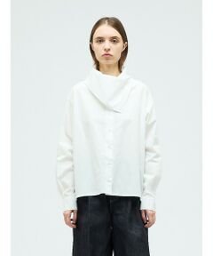 mizuiro ind / ミズイロインド シャツ・ブラウス | mizuiro ind スカーフカラーシャツ