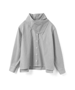 mizuiro ind / ミズイロインド シャツ・ブラウス | mizuiro ind ストライプスカーフカラーシャツ